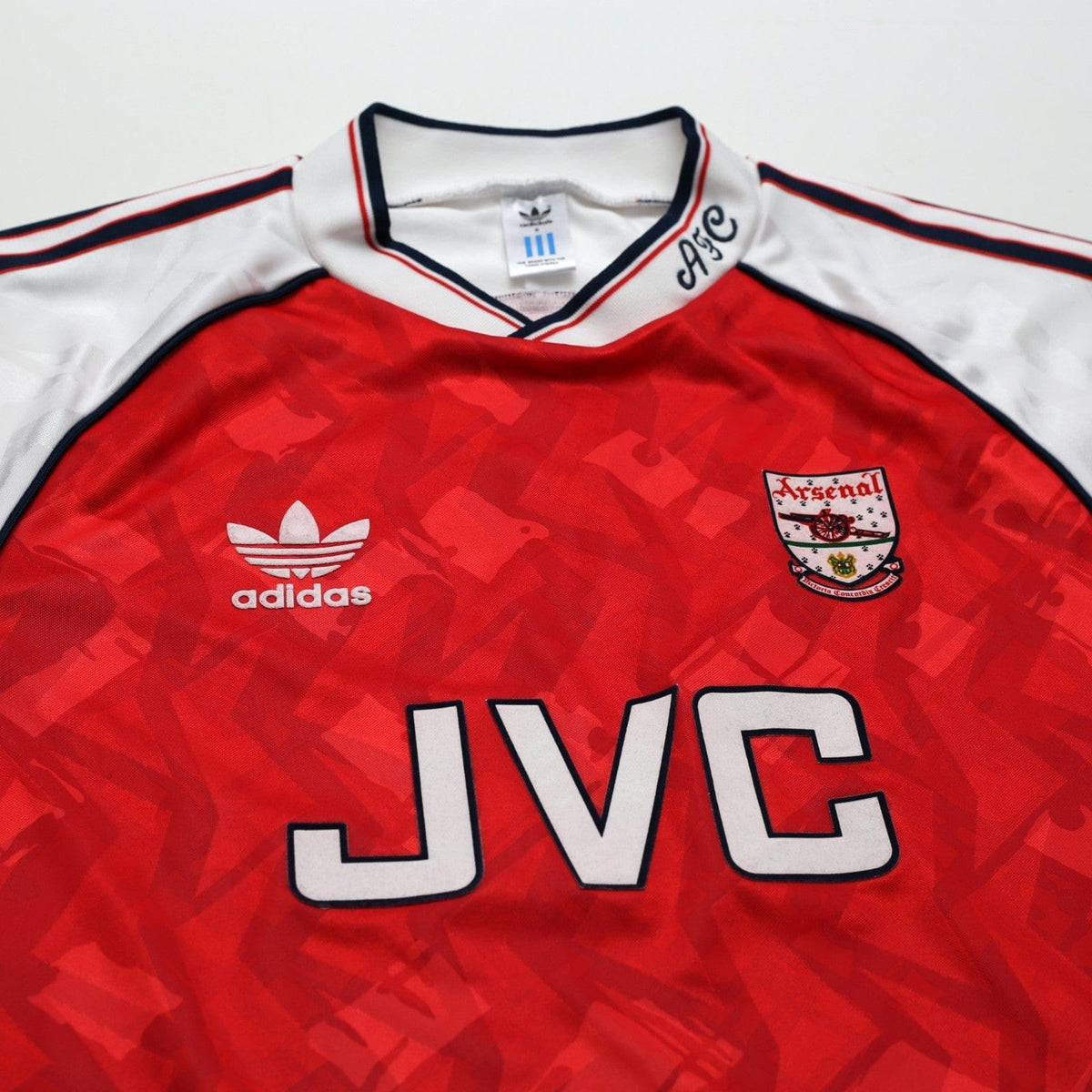 1991/93 Wright #8 Arsenal Retro adidas Originals Home Football Shirt (S)