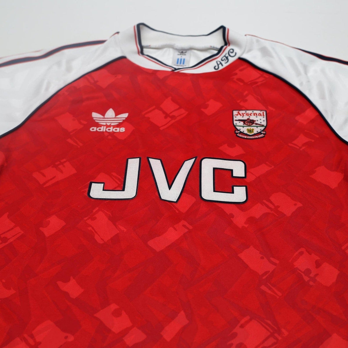 1991/93 Wright #8 Arsenal Retro adidas Originals Home Football Shirt (S)