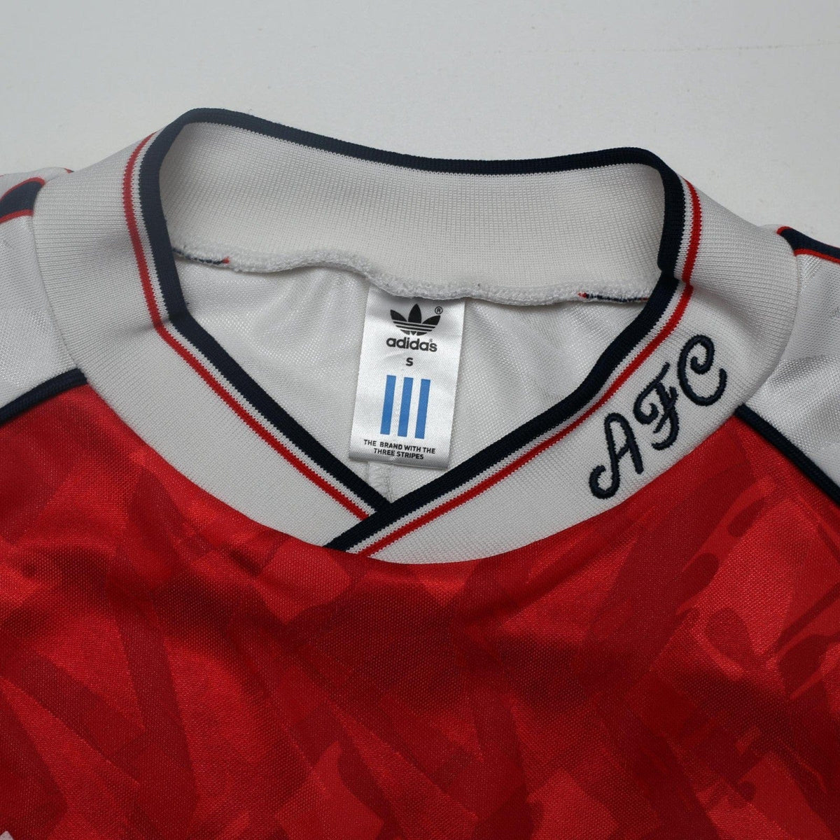 1991/93 Wright #8 Arsenal Retro adidas Originals Home Football Shirt (S)