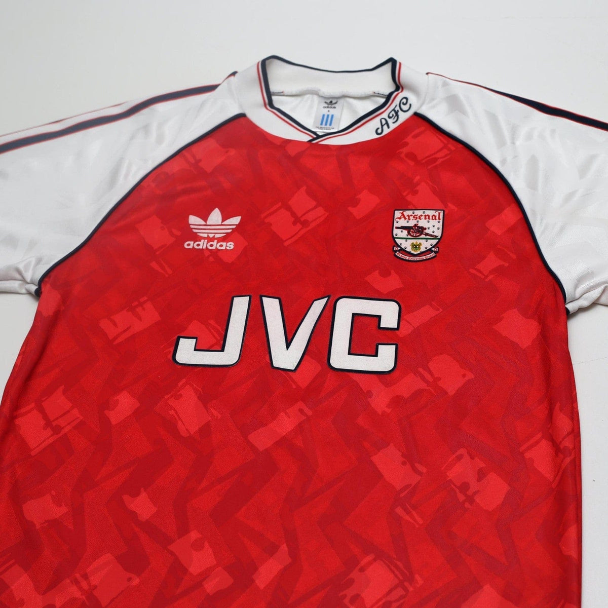 1991/93 Wright #8 Arsenal Retro adidas Originals Home Football Shirt (S)