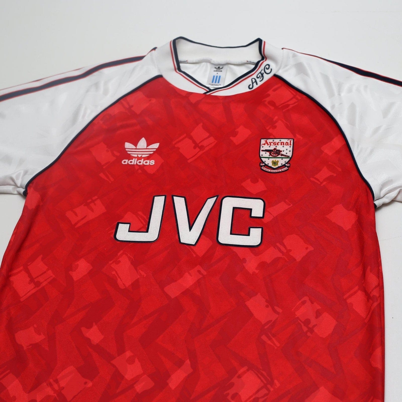 1991/93 Wright #8 Arsenal Retro adidas Originals Home Football Shirt (S)