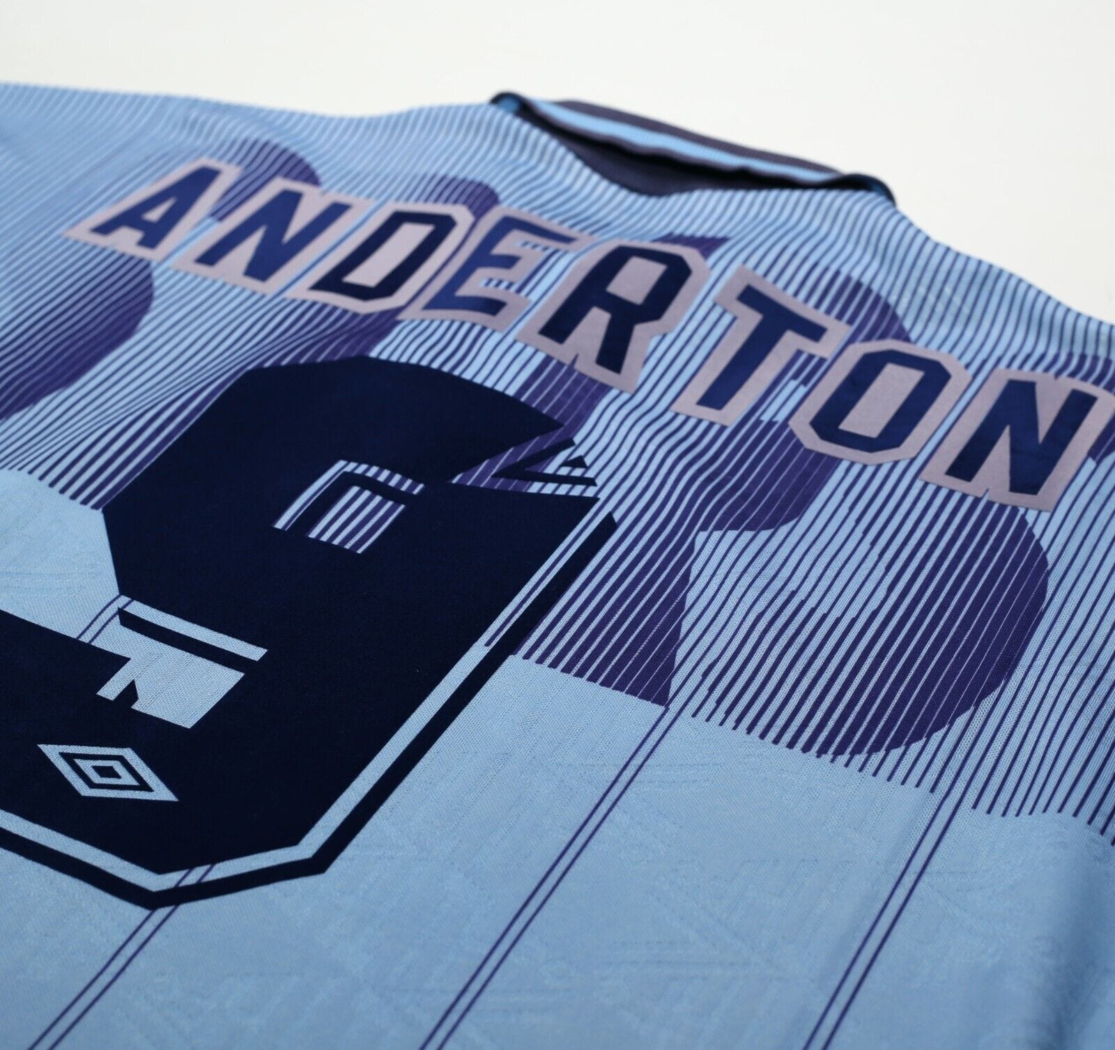 1991/94 ANDERTON #9 Tottenham Hotspur Vintage Umbro Third Football Shirt (L) 3rd