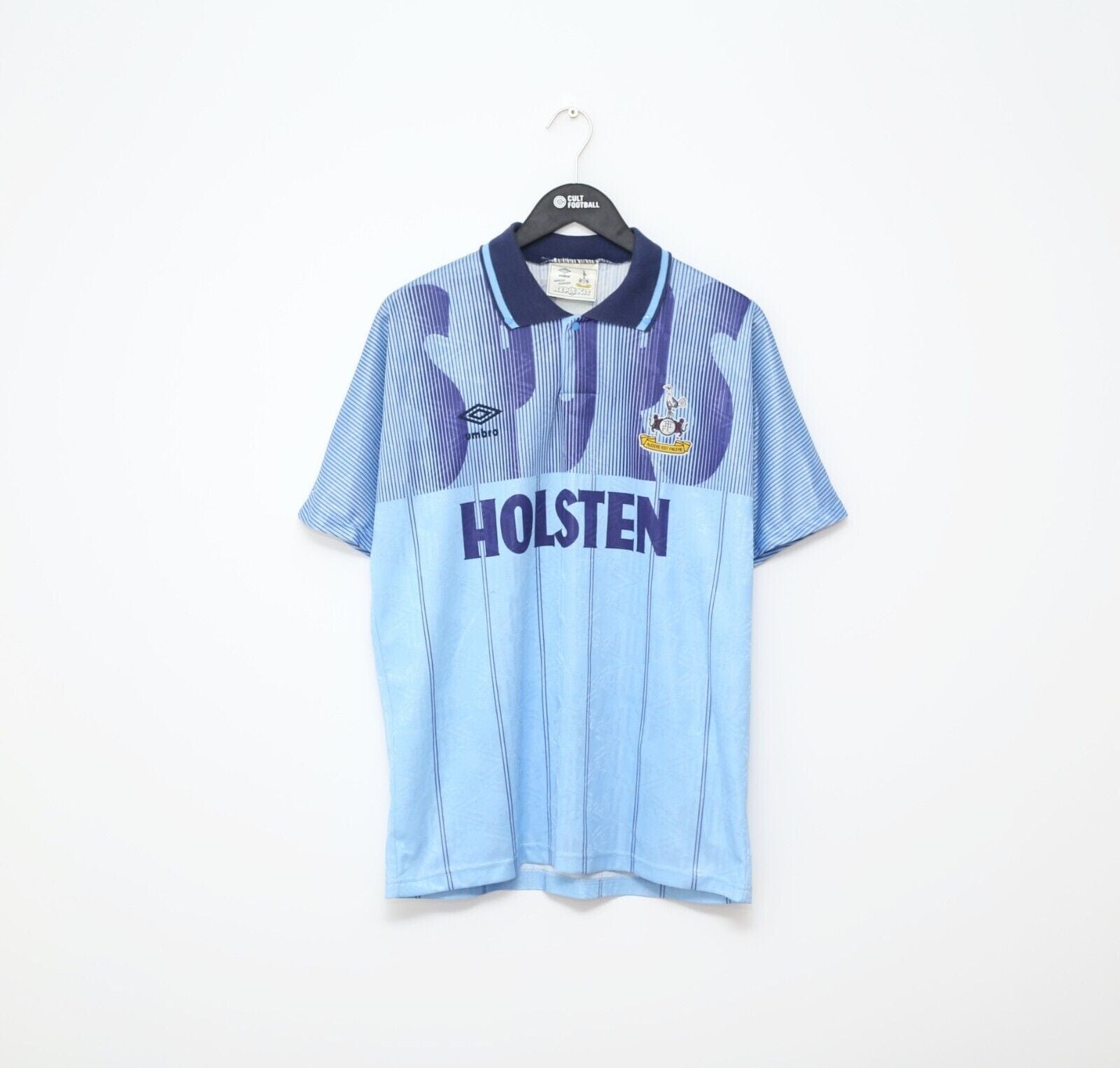 1991/94 ANDERTON #9 Tottenham Hotspur Vintage Umbro Third Football Shirt (L) 3rd