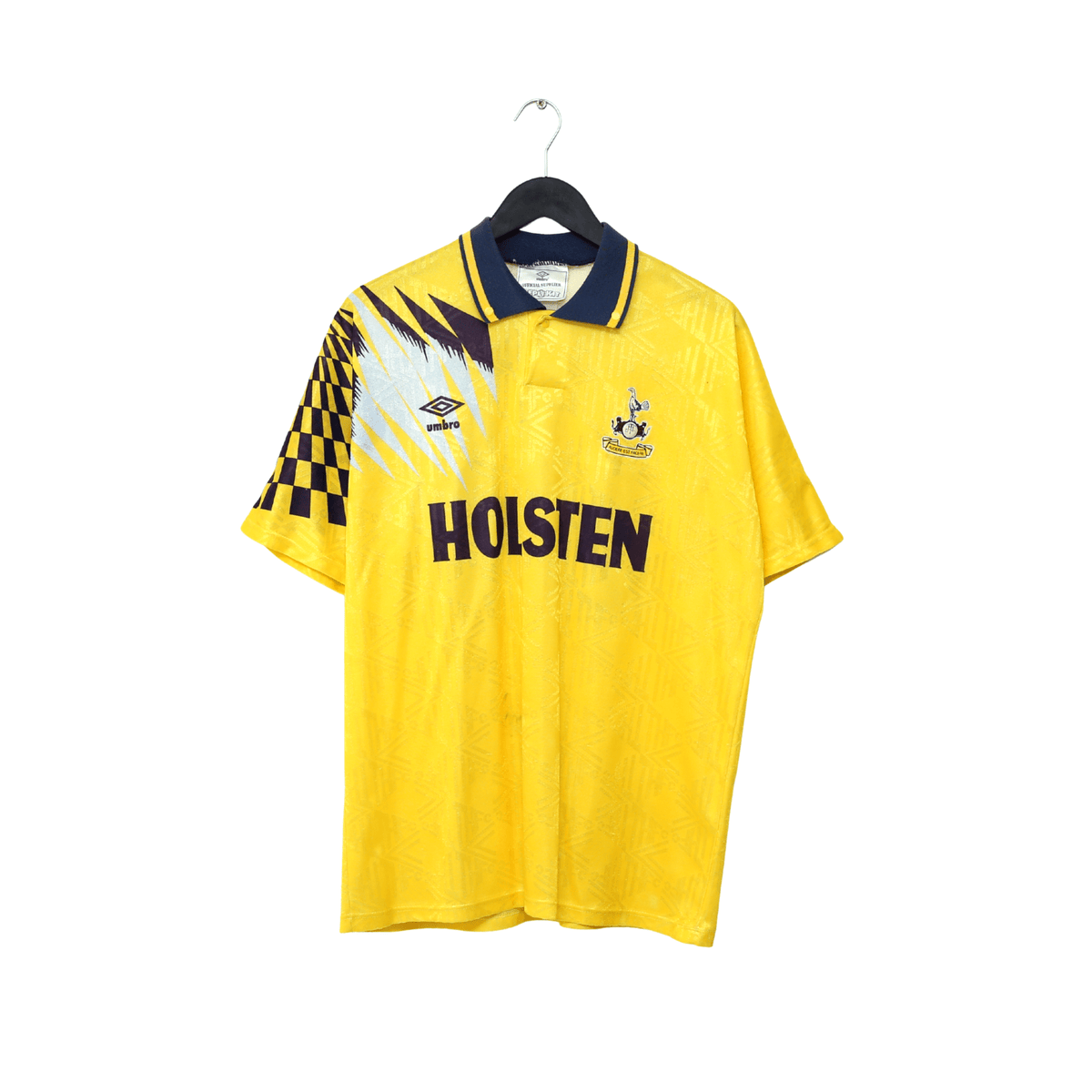1991/95 KLINSMANN #18 Tottenham Hotspur Vintage Umbro Away Football Shirt (L)