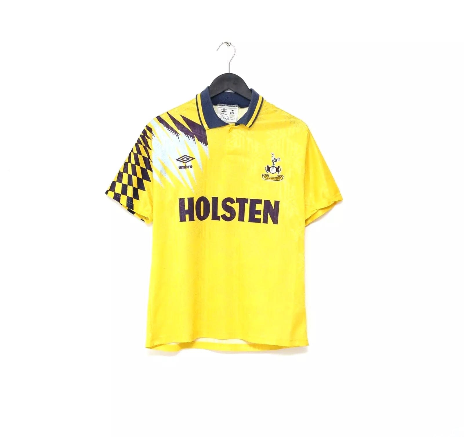 1991/95 KLINSMANN #18 Tottenham Hotspur Vintage Umbro Away Football Shirt (M)