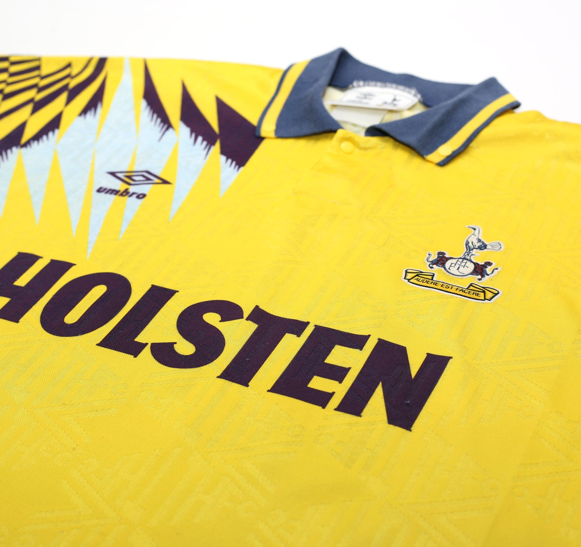 1991/95 KLINSMANN #18 Tottenham Hotspur Vintage Umbro Away Football Shirt (M)