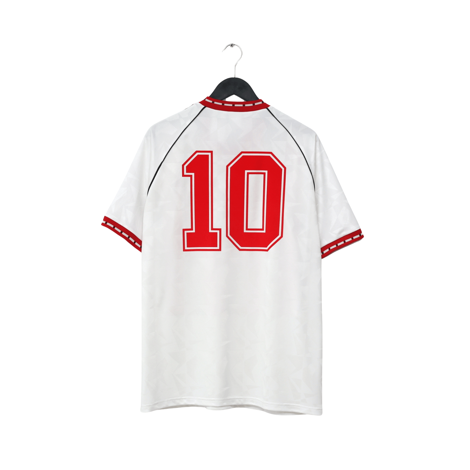 1991 Hughes #10 Manchester United adidas Cup Winners Cup Football Shirt (L)