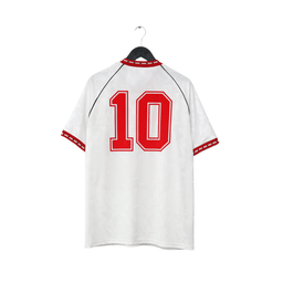 1991 Hughes #10 Manchester United adidas Cup Winners Cup Football Shirt (L)
