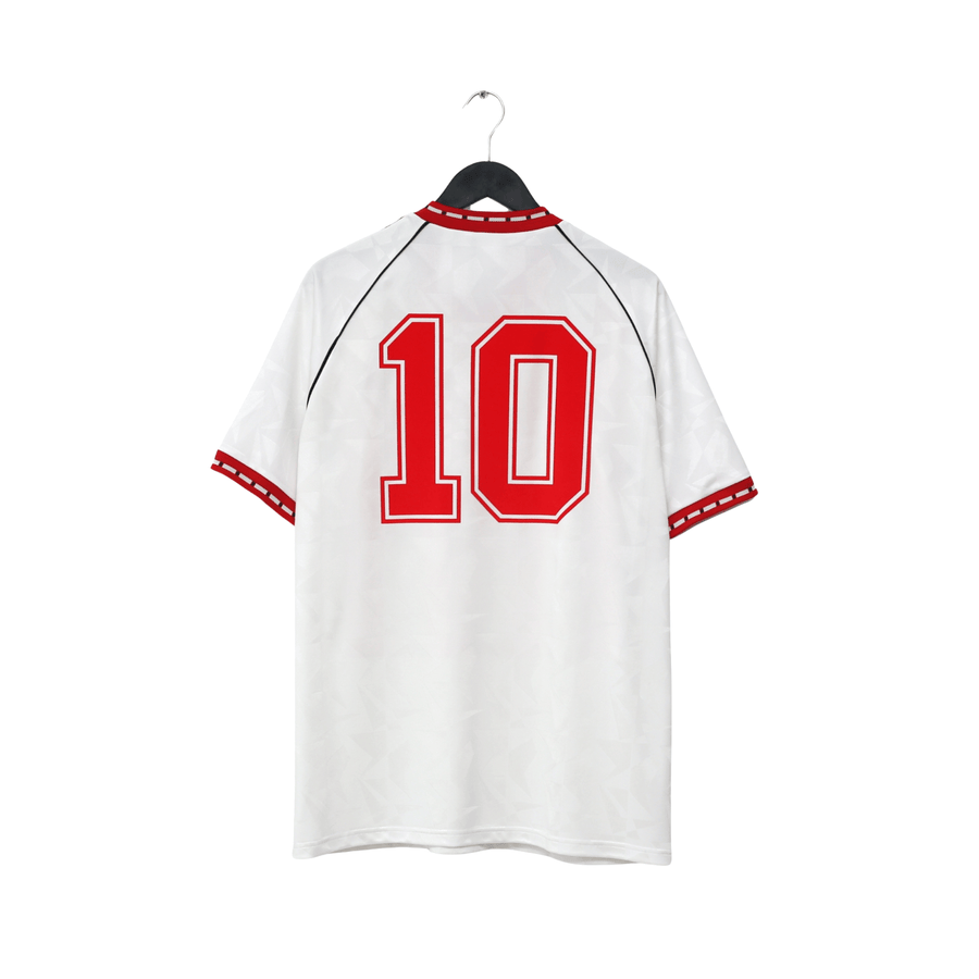 1991 Hughes #10 Manchester United adidas Cup Winners Cup Football Shirt (L)