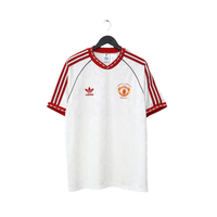 1991 Hughes #10 Manchester United adidas Cup Winners Cup Football Shirt (L)