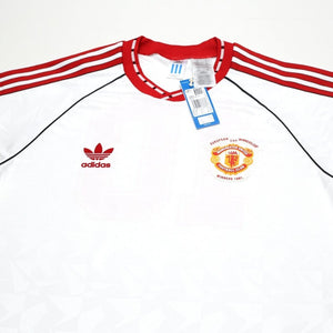1991 Hughes #10 Manchester United adidas Cup Winners Cup Football Shirt XL BNWT