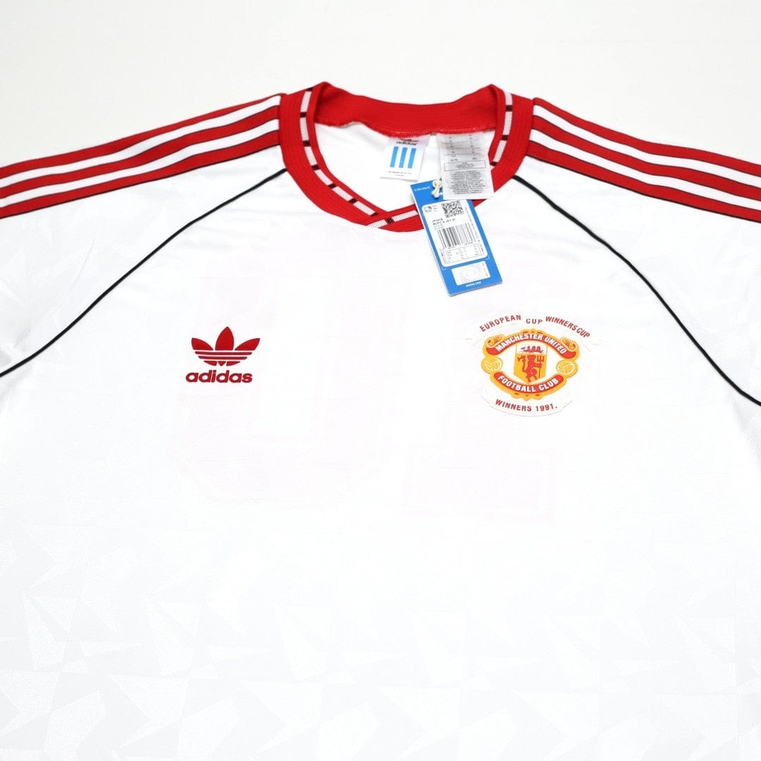 1991 Hughes #10 Manchester United adidas Cup Winners Cup Football Shirt XL BNWT