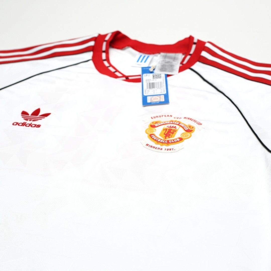 1991 Hughes #10 Manchester United adidas Cup Winners Cup Football Shirt XL BNWT