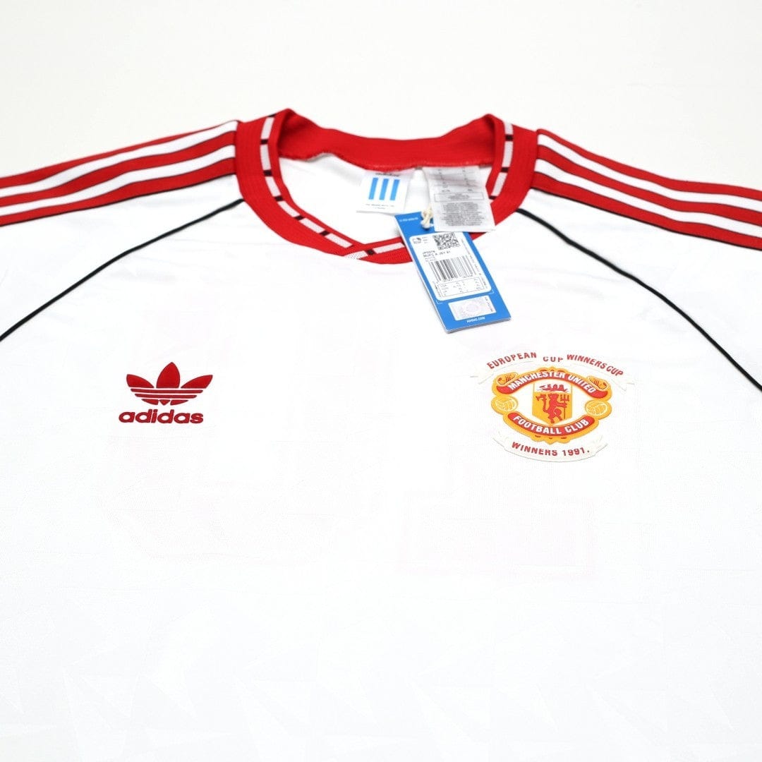 1991 Hughes #10 Manchester United adidas Cup Winners Cup Football Shirt XL BNWT