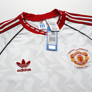 1991 Robson #7 Manchester United adidas Cup Winners Cup Football Shirt (L) BNWT