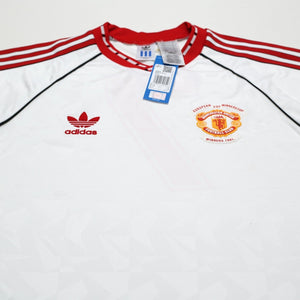 1991 Robson #7 Manchester United adidas Cup Winners Cup Football Shirt (L) BNWT