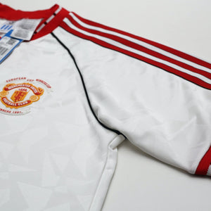 1991 Robson #7 Manchester United adidas Cup Winners Cup Football Shirt (L) BNWT
