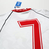 1991 Robson #7 Manchester United adidas Cup Winners Cup Football Shirt (L) BNWT
