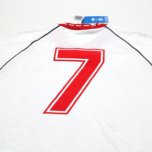 1991 Robson #7 Manchester United adidas Cup Winners Cup Football Shirt (L) BNWT