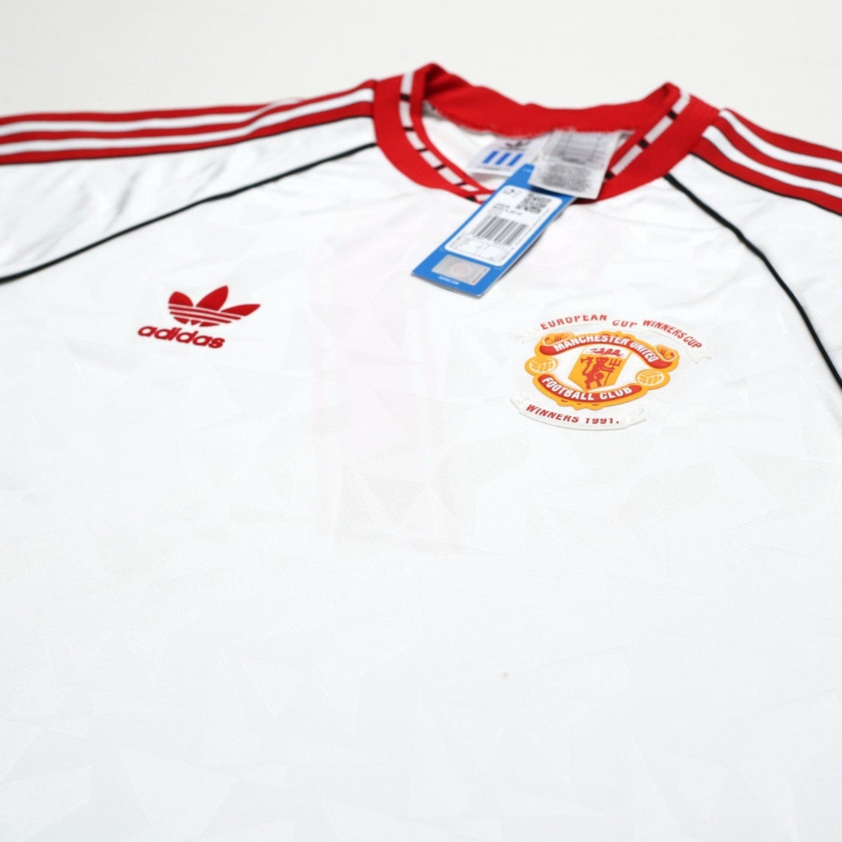 1991 Robson #7 Manchester United adidas Cup Winners Cup Football Shirt (L) BNWT