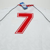 1991 Robson #7 Manchester United adidas Cup Winners Cup Football Shirt (M) BNWT
