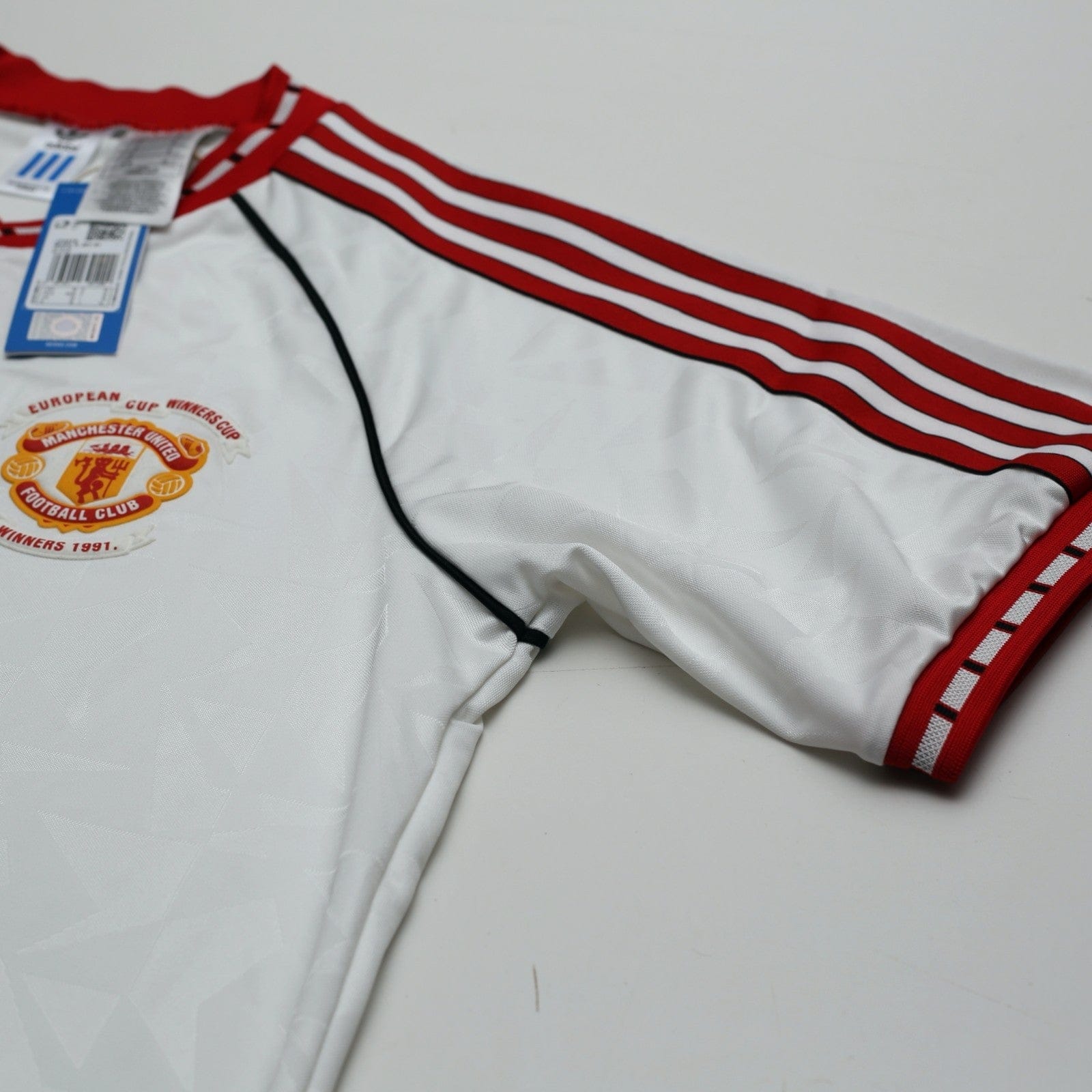 1991 Robson #7 Manchester United adidas Cup Winners Cup Football Shirt (M) BNWT