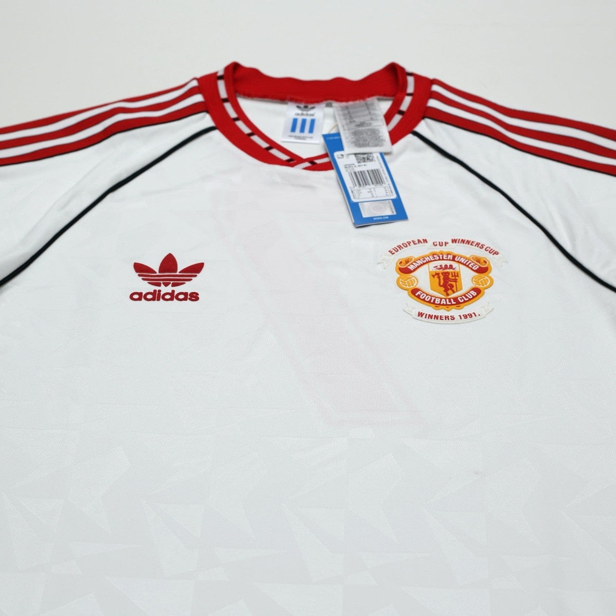 1991 Robson #7 Manchester United adidas Cup Winners Cup Football Shirt (M) BNWT