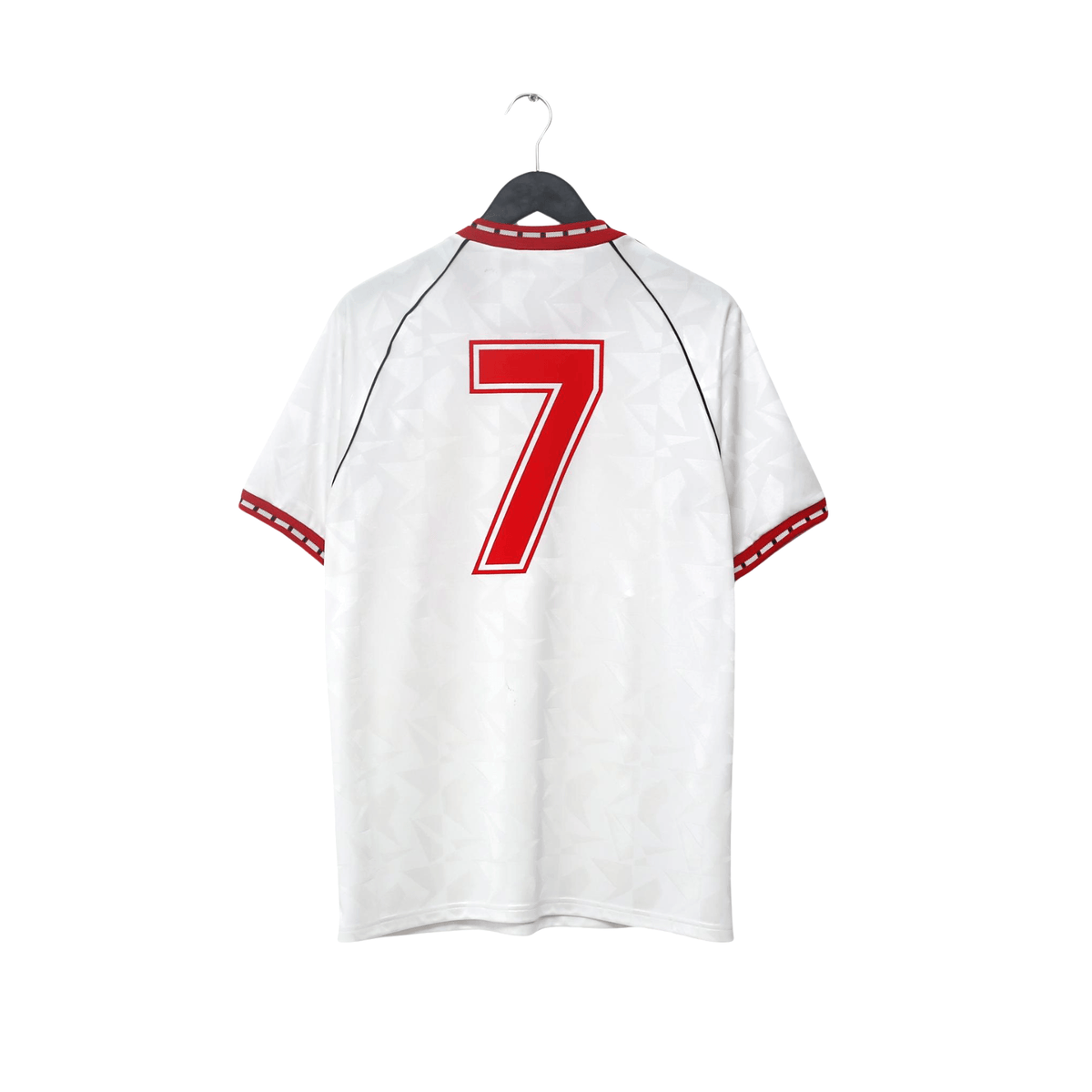 1991 Robson #7 Manchester United Retro adidas Cup Winners Cup Football Shirt (M)