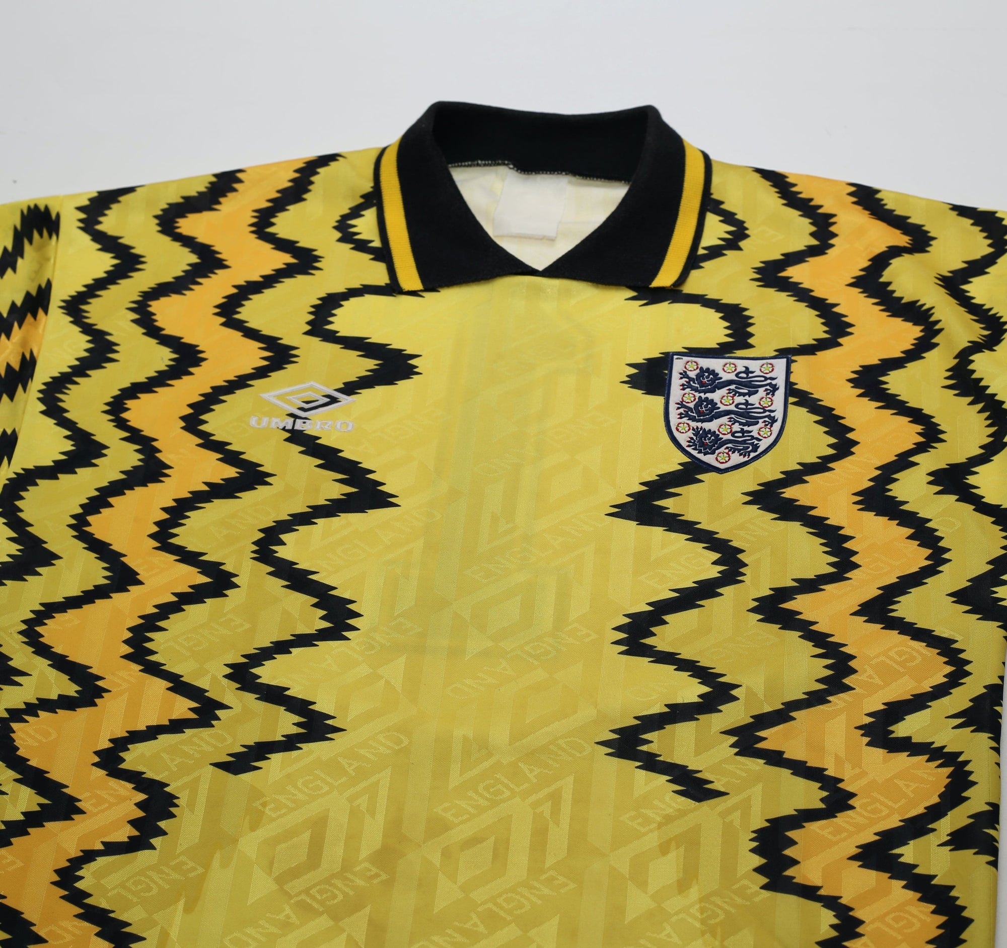 1992/93 #1 ENGLAND Vintage Umbro GK Football Shirt (S) EURO 92