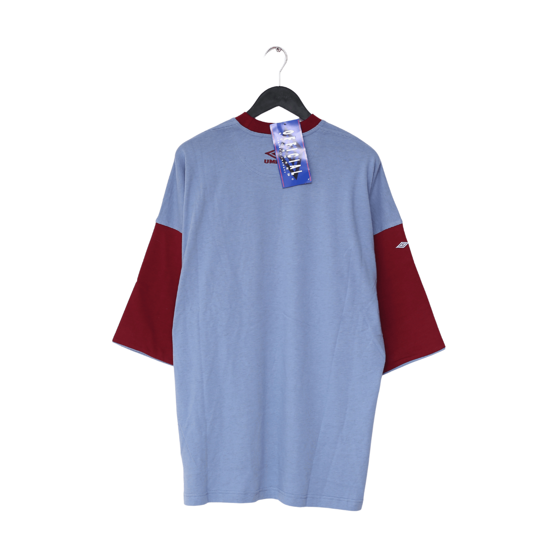 1992/93 ASTON VILLA Vintage Umbro Football Oversize Tee Shirt (L/XXL)