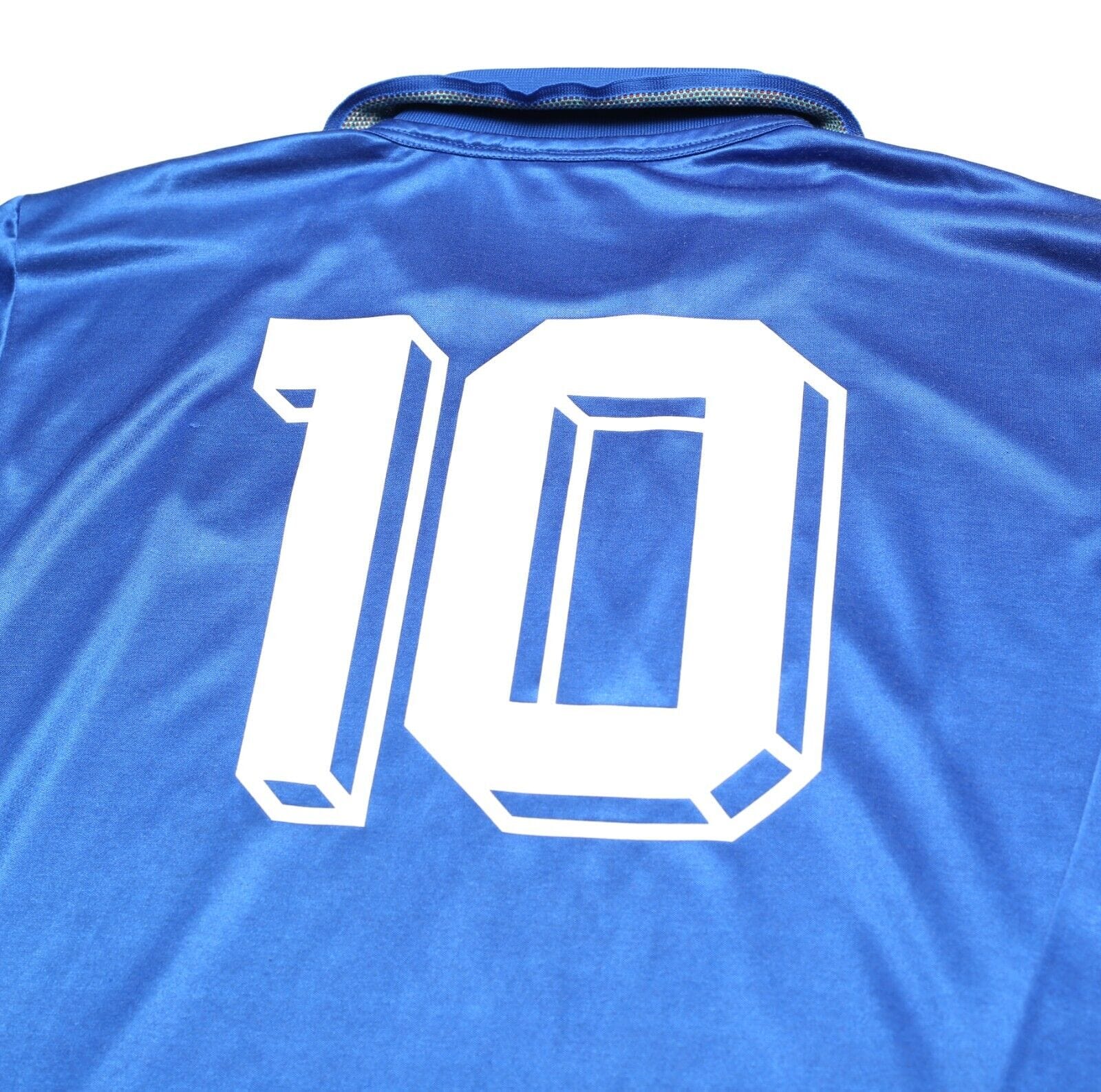 1992/93 BAGGIO #10 Italy Vintage Diadora LS Home Football Shirt