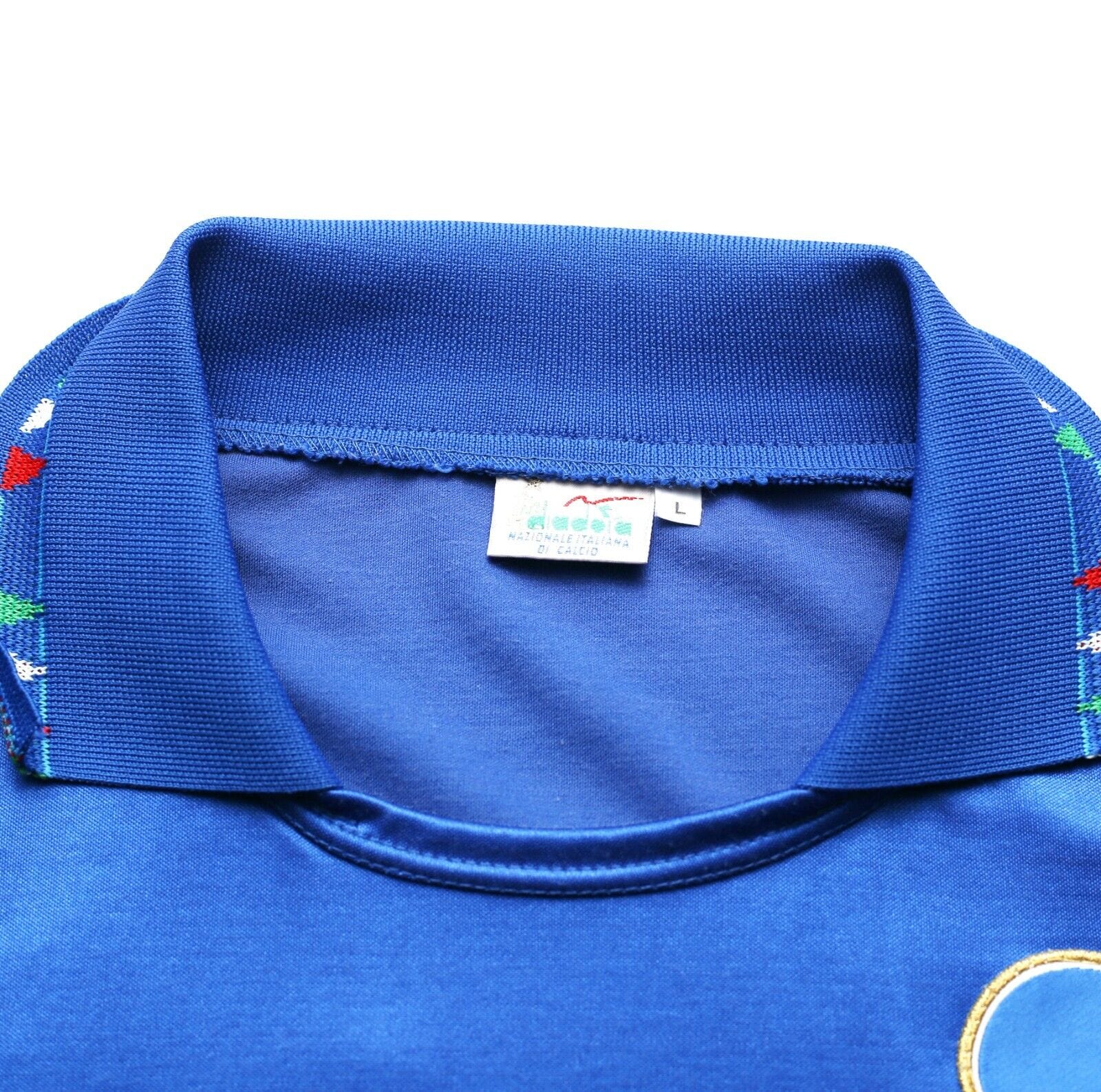 1992/93 BAGGIO #10 Italy Vintage Diadora LS Home Football Shirt Jersey (L)