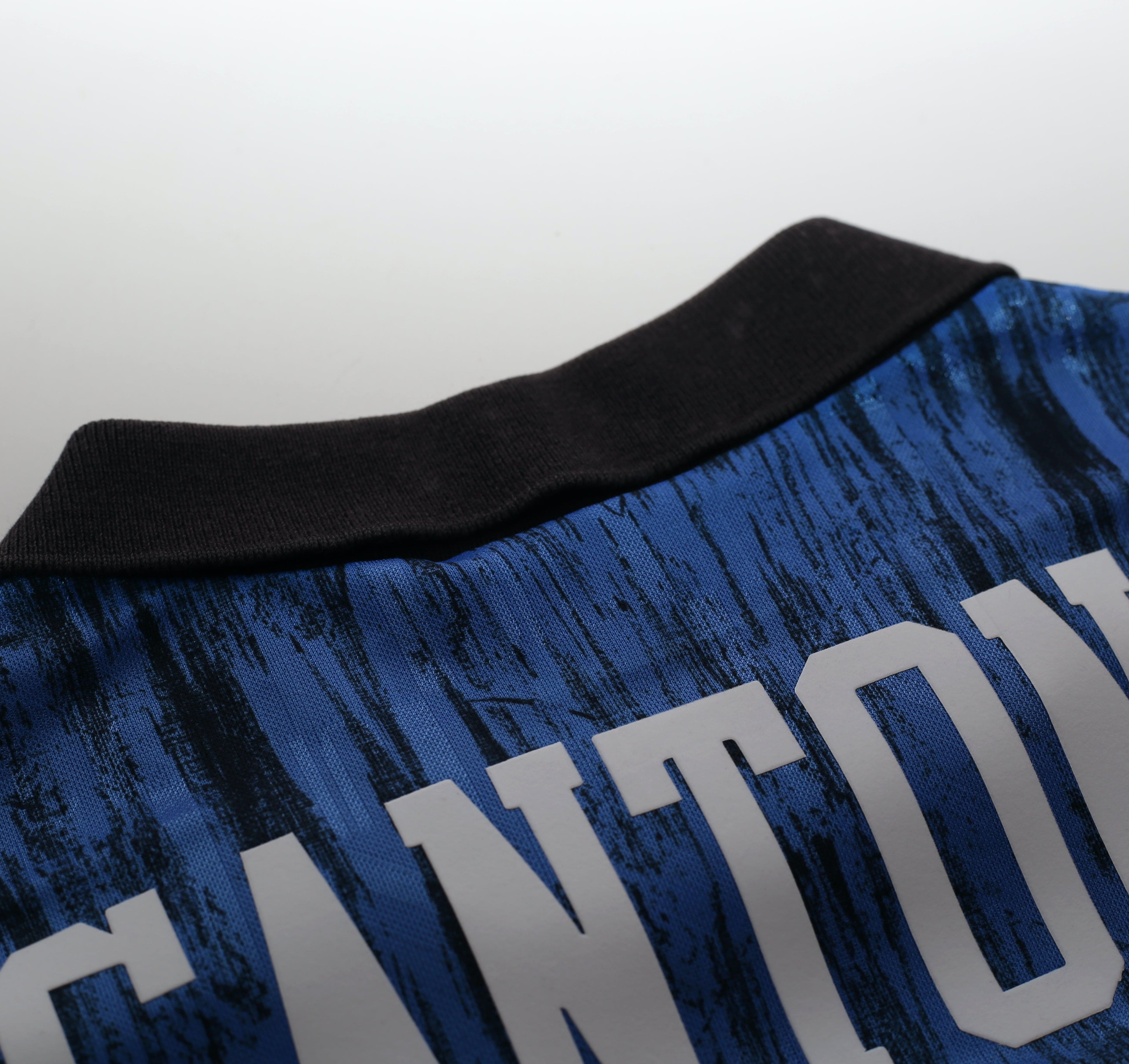 1992/93 CANTONA #7 Manchester United Vintage Umbro Away Football Shirt (S)