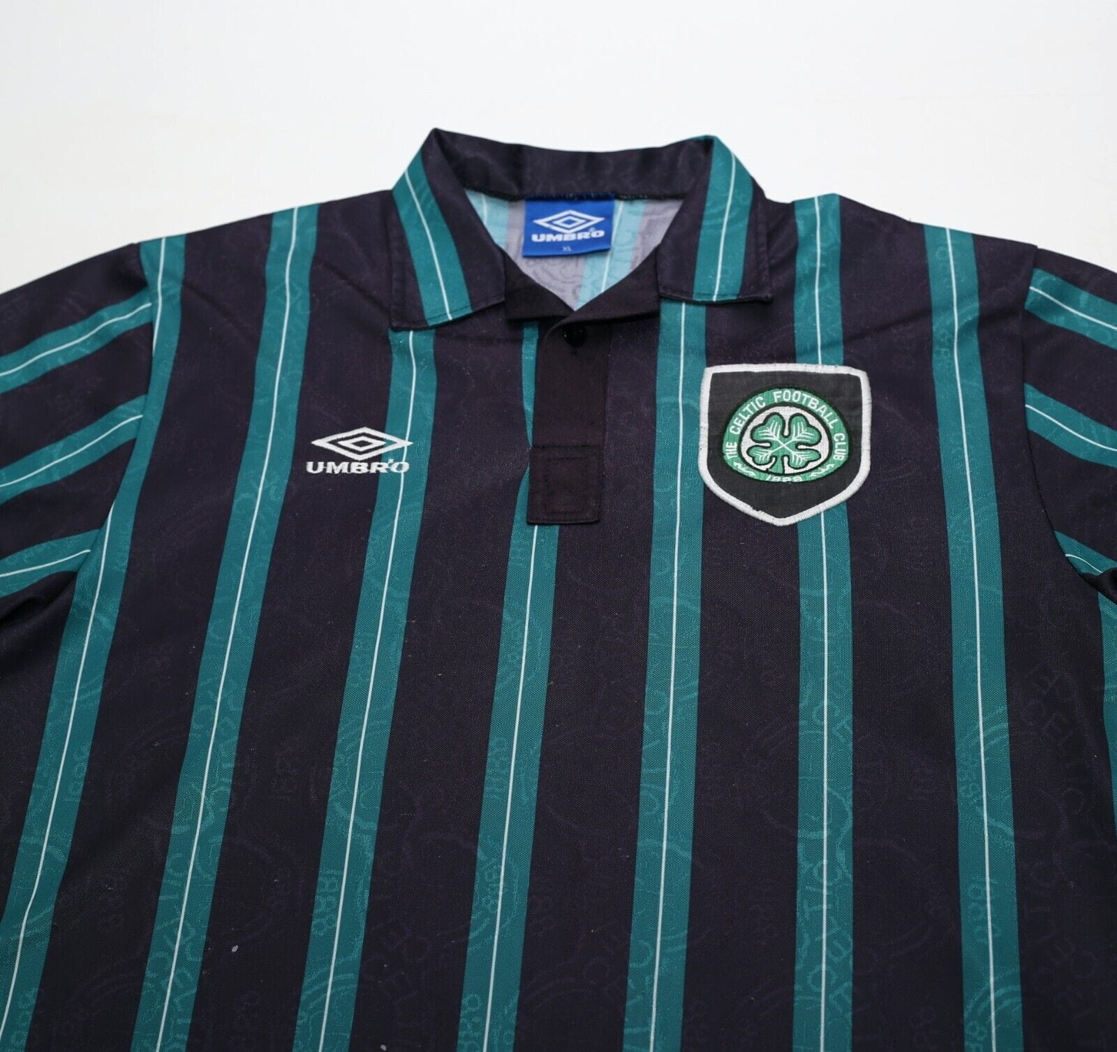 1992/93 CELTIC Vintage Umbro Away Football Shirt Jersey (XL)