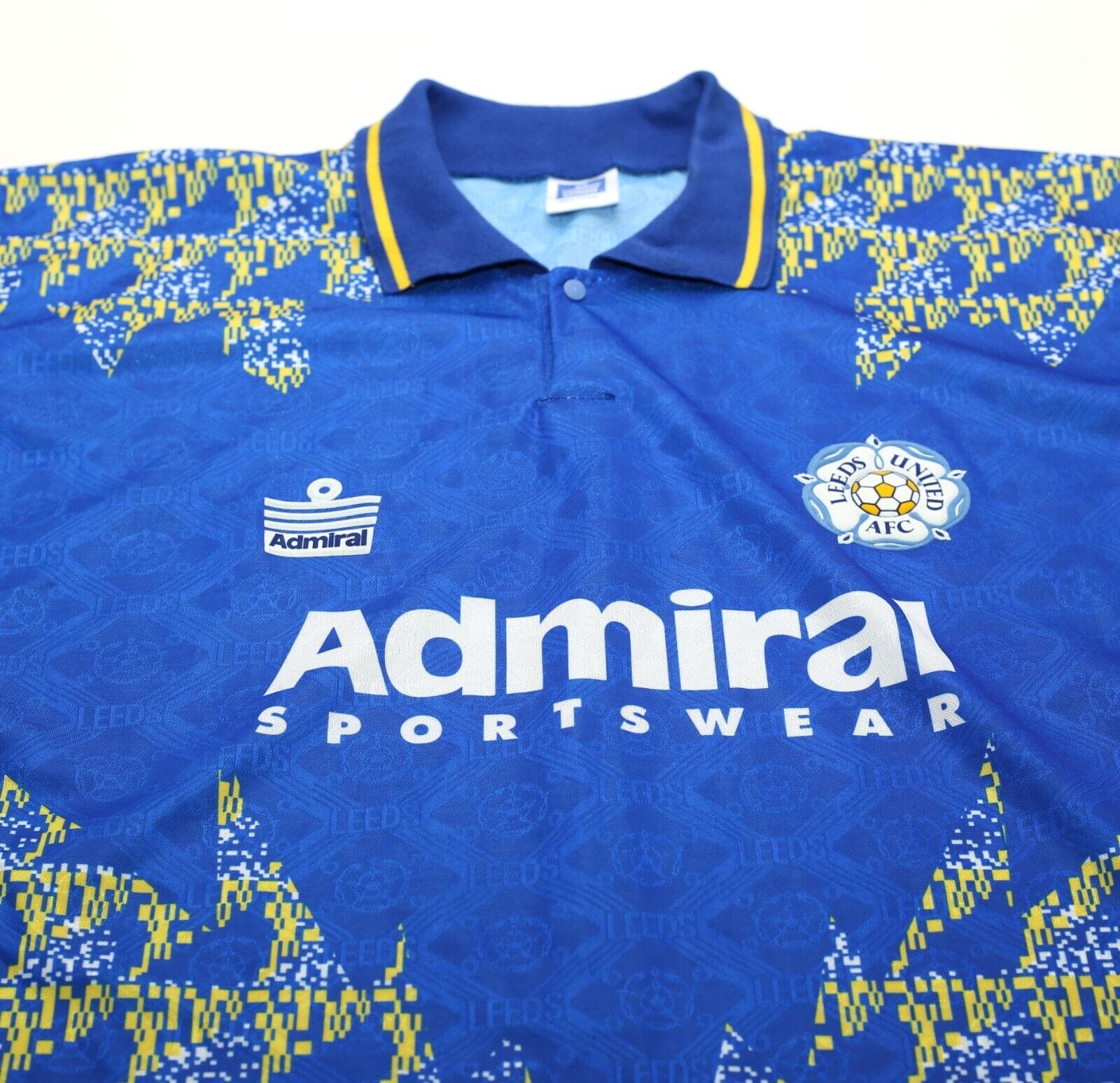 1992/93 LEEDS UNITED Vintage Admiral Away Football Shirt Jersey (L) 46 MINT