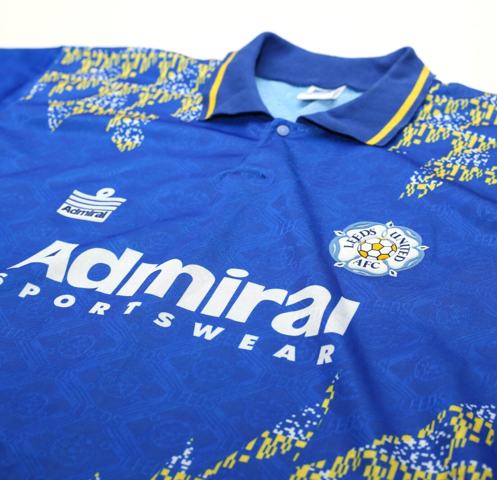 1992/93 LEEDS UNITED Vintage Admiral Away Football Shirt Jersey (L) 46 MINT