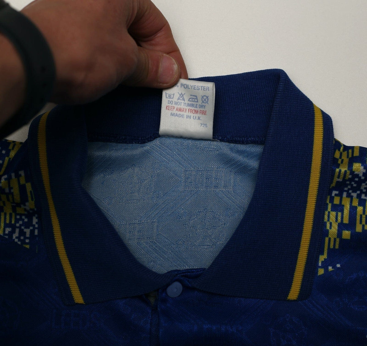 1992/93 LEEDS UNITED Vintage Admiral Away Football Shirt Jersey (M) 38/40