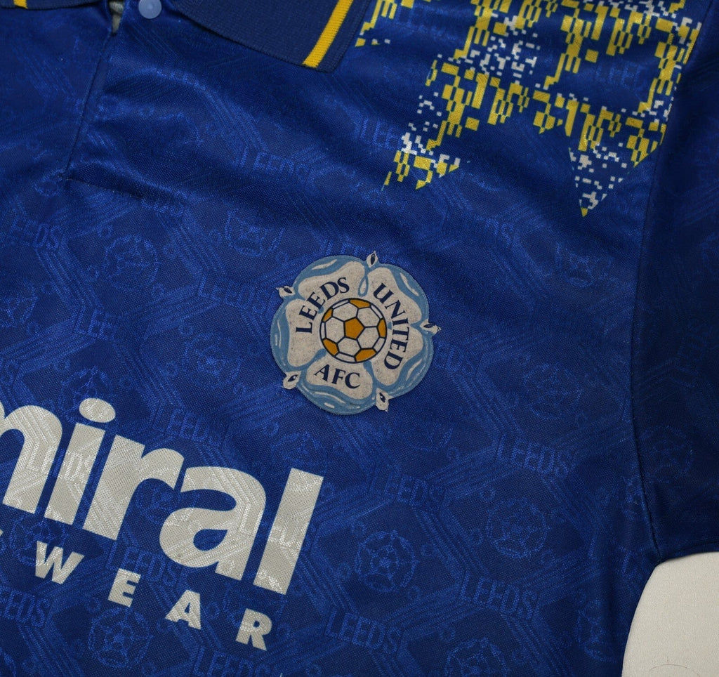 1992/93 LEEDS UNITED Vintage Admiral Away Football Shirt Jersey (M) 38/40