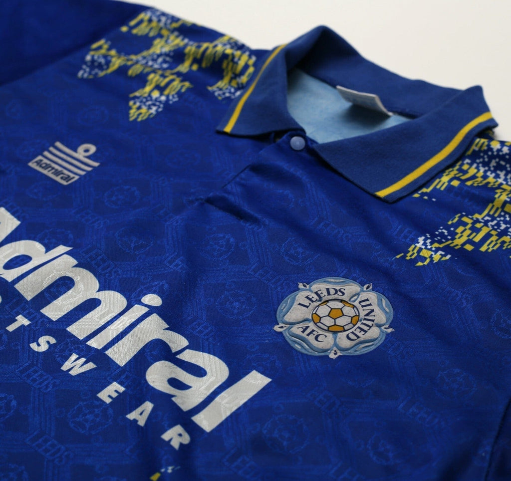 1992/93 LEEDS UNITED Vintage Admiral Away Football Shirt Jersey (M) 38/40