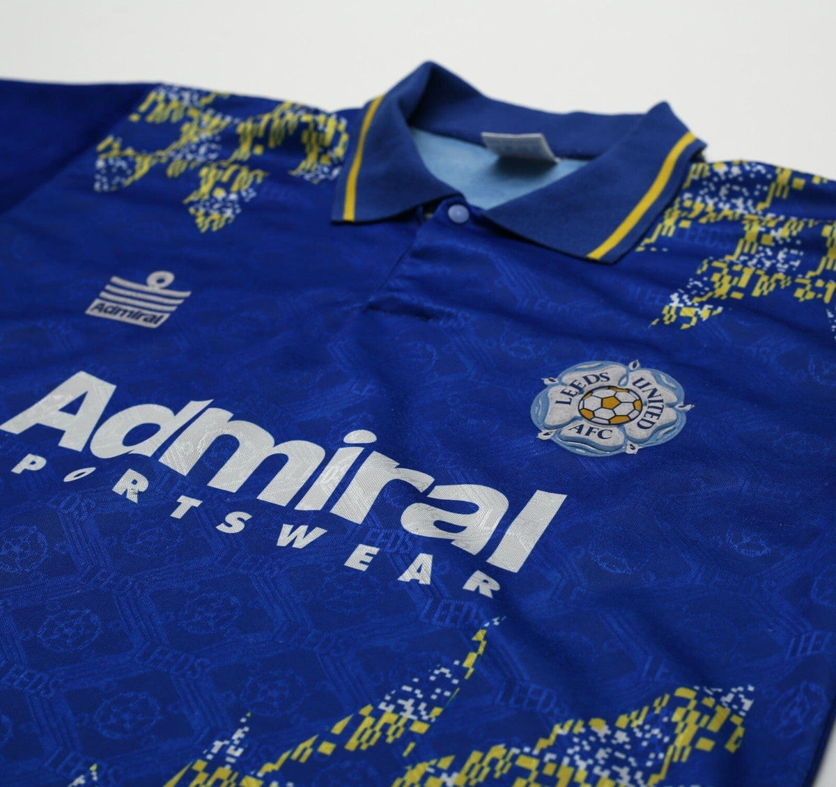 1992/93 LEEDS UNITED Vintage Admiral Away Football Shirt Jersey (M) 38/40