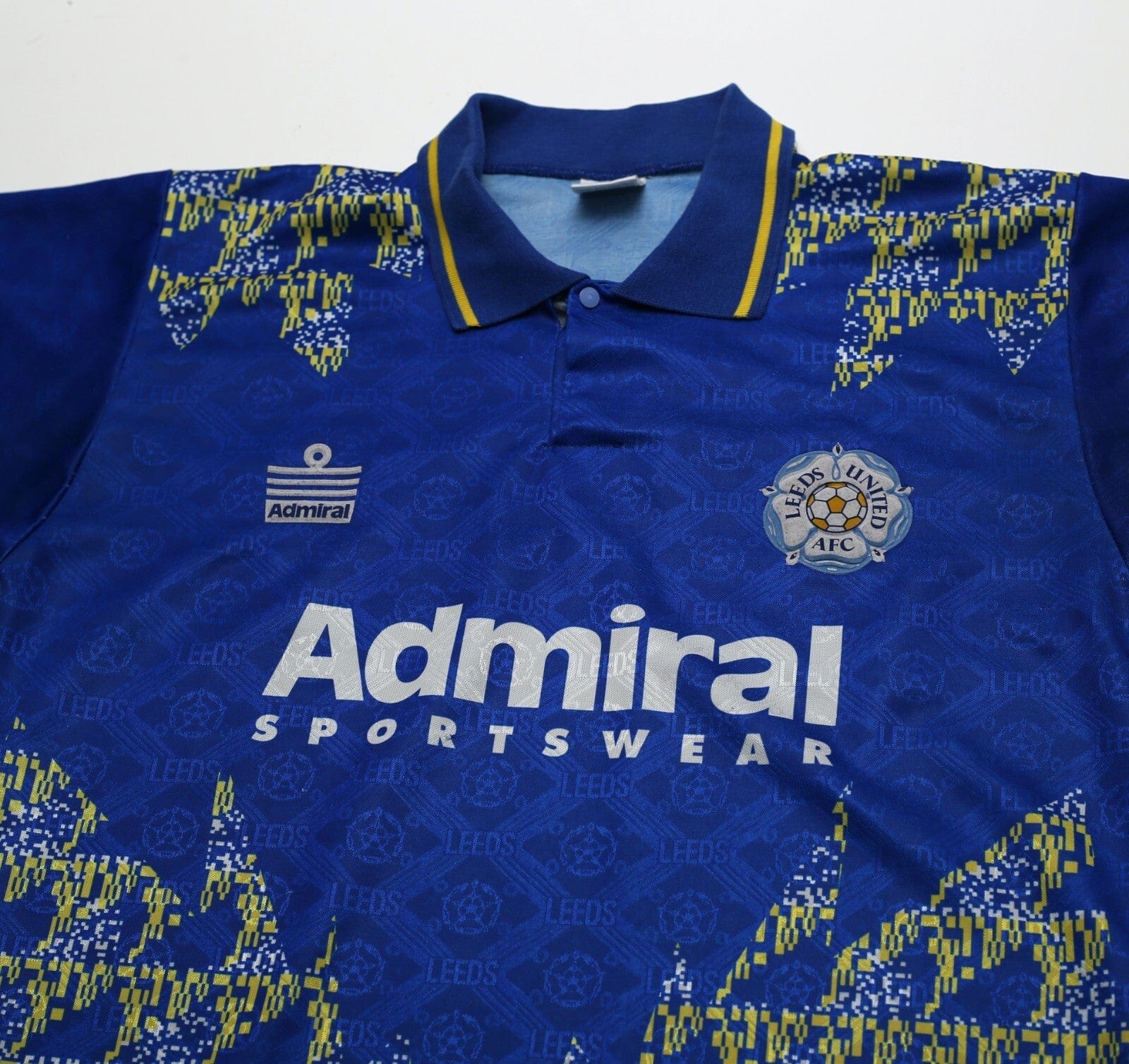 1992/93 LEEDS UNITED Vintage Admiral Away Football Shirt Jersey (M) 38/40