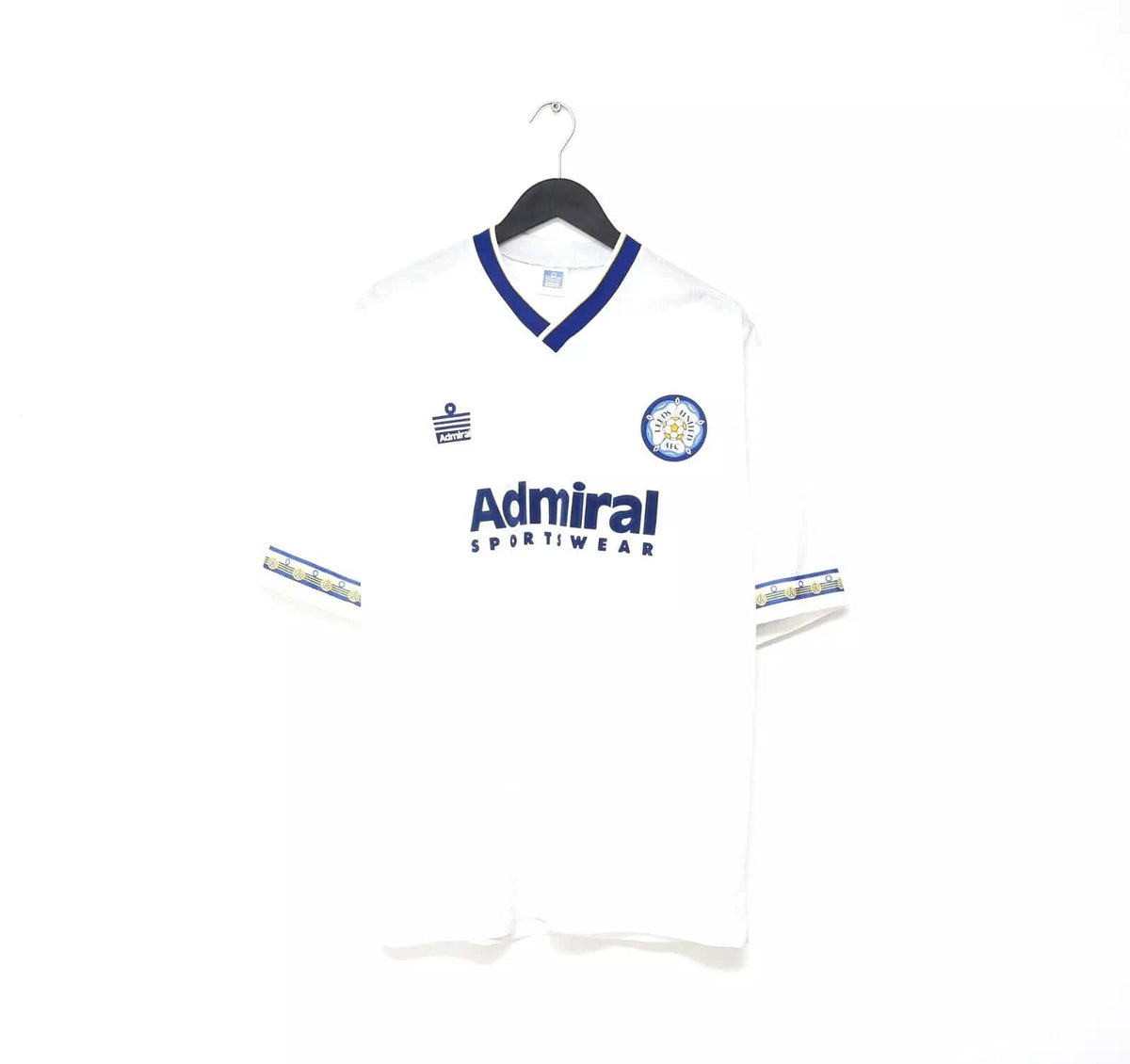 1992/93 LEEDS UNITED Vintage Admiral Home Football Shirt Jersey (L) 40/42