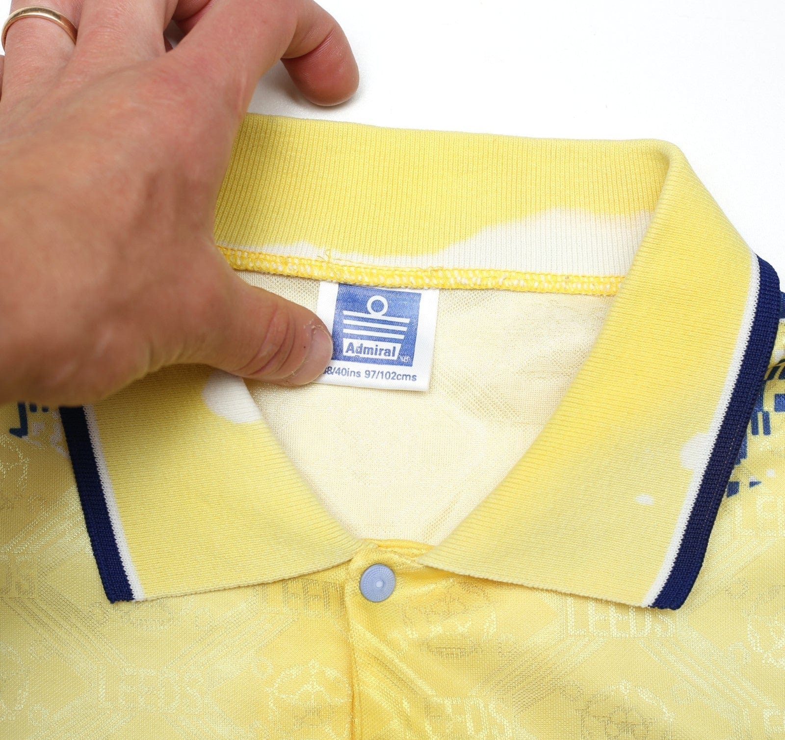 1992/93 LEEDS UNITED Vintage Admiral Third Football Shirt (M) 38/40