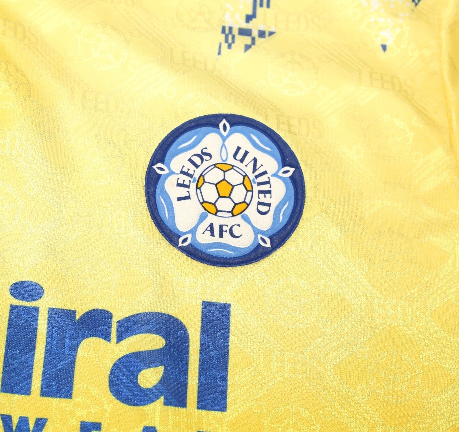 1992/93 LEEDS UNITED Vintage Admiral Third Football Shirt (M) 38/40