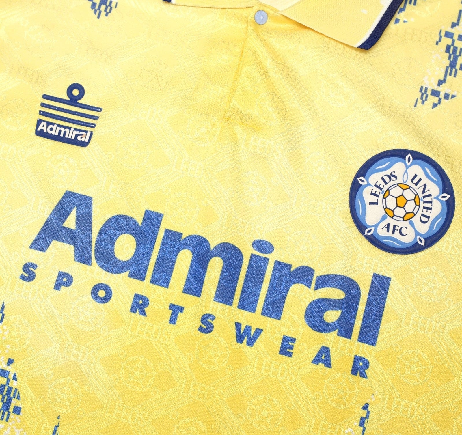1992/93 LEEDS UNITED Vintage Admiral Third Football Shirt (M) 38/40