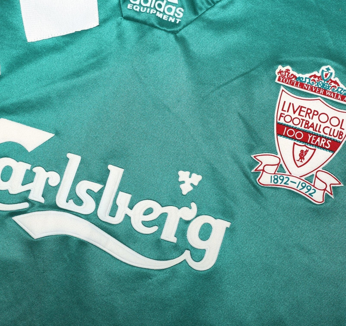 1992/93 LIVERPOOL Vintage adidas Centenary Away Football Shirt (M) 38/40