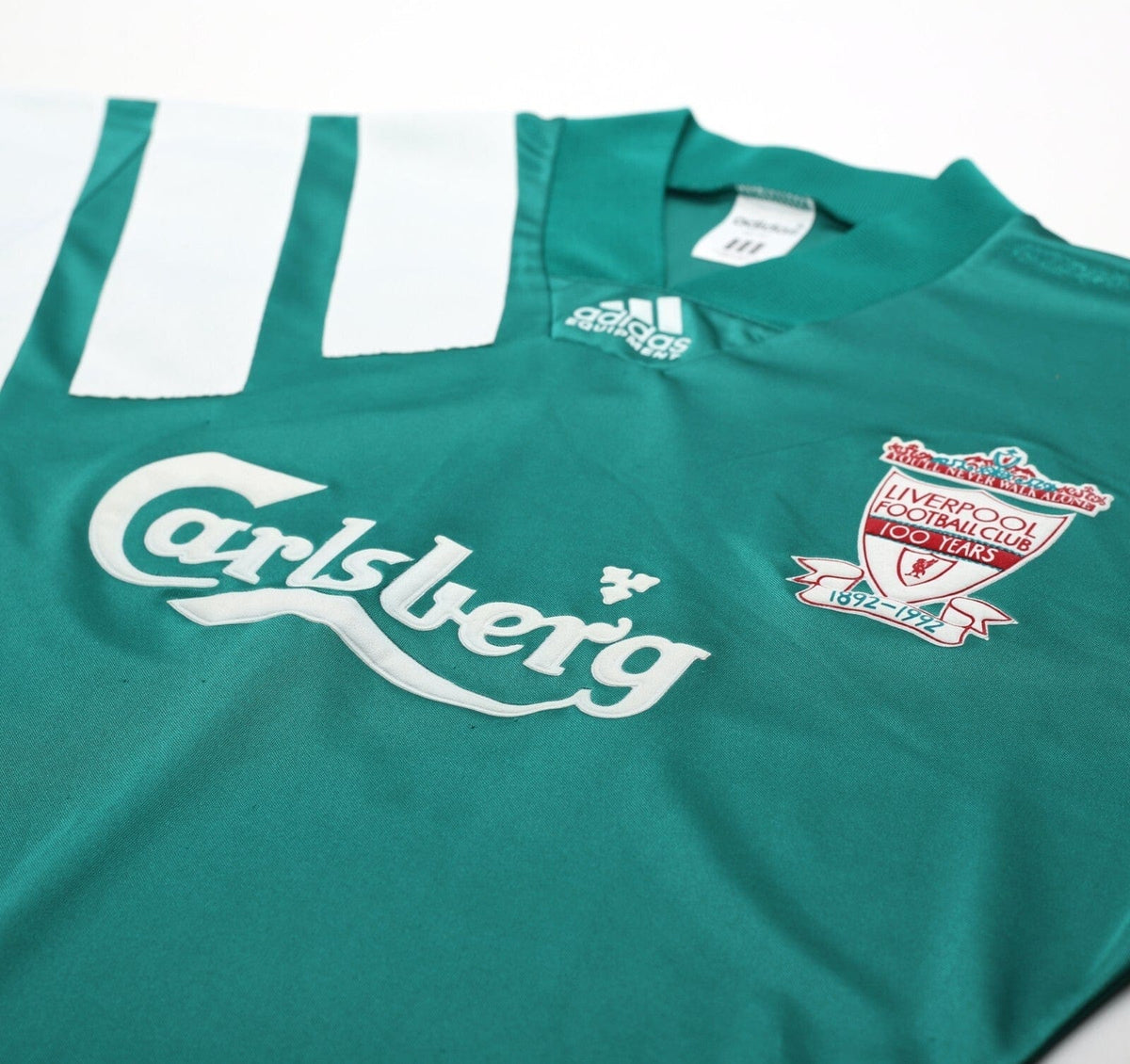 1992/93 LIVERPOOL Vintage adidas Centenary Away Football Shirt (M) 38/40