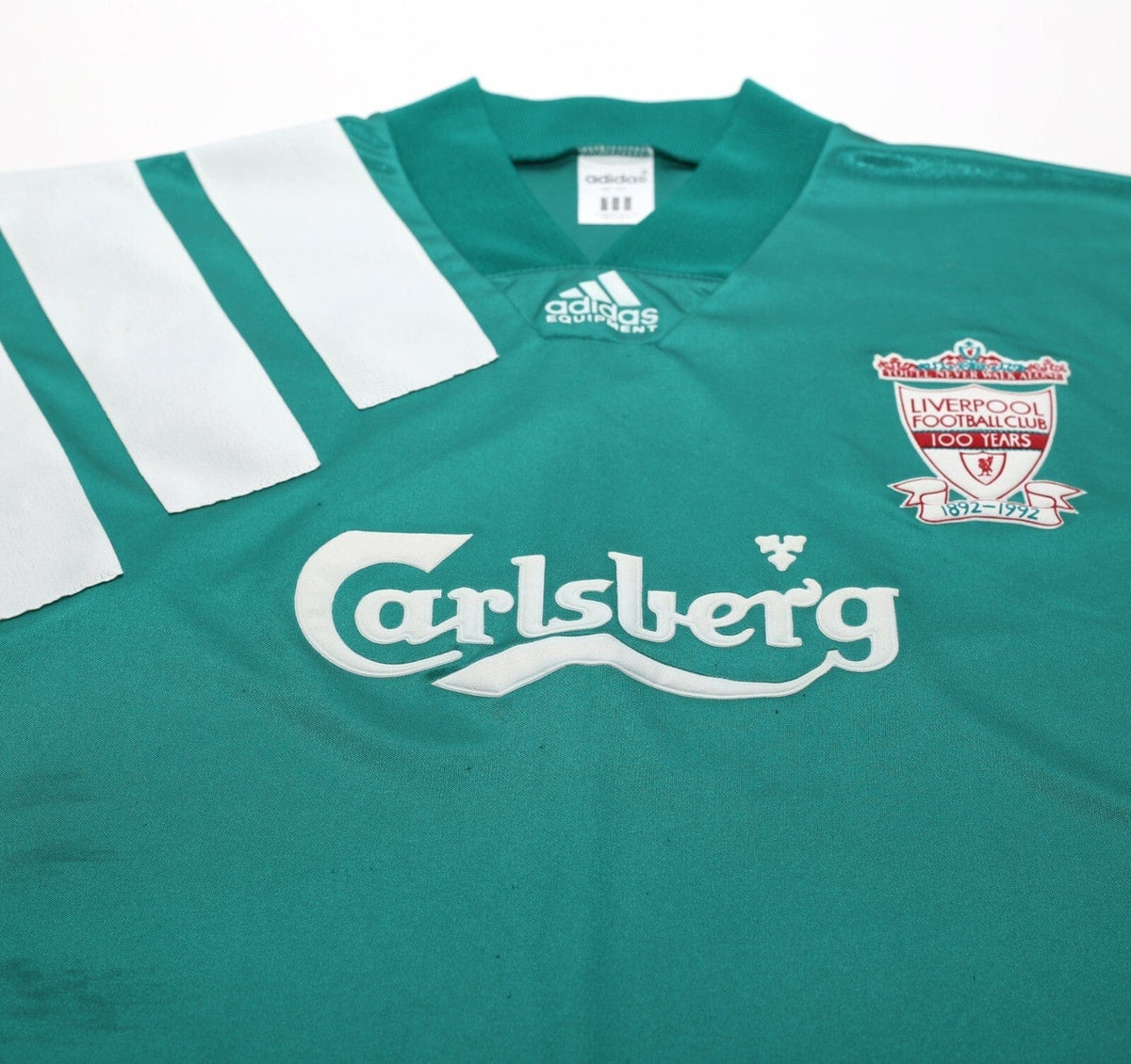 1992/93 LIVERPOOL Vintage adidas Centenary Away Football Shirt (M) 38/40