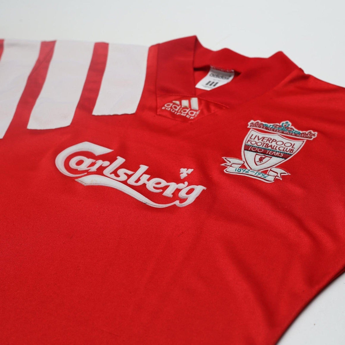 1992/93 Liverpool Vintage adidas Equipment Home Football Shirt (S) 34/36