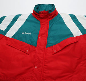 1992/93 LIVERPOOL Vintage adidas Football Bench Coat Jacket (L) 42/44